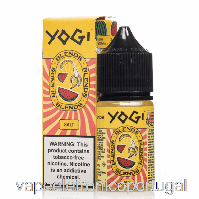 Vape Eletrônico Banana Melancia Gelo - Iogue Combina Sais - 30ml 50mg